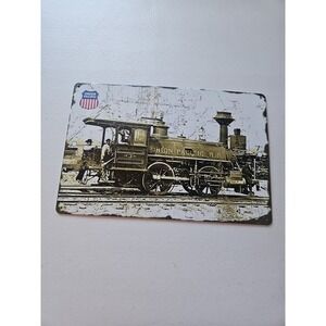 Union Pacific Steam Train Rustic 8x12 Metal Sign